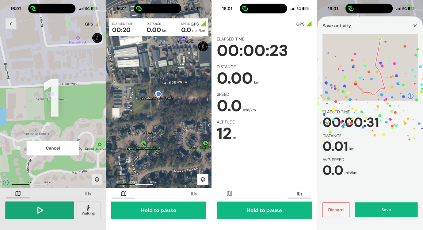 New activity recorder views.
