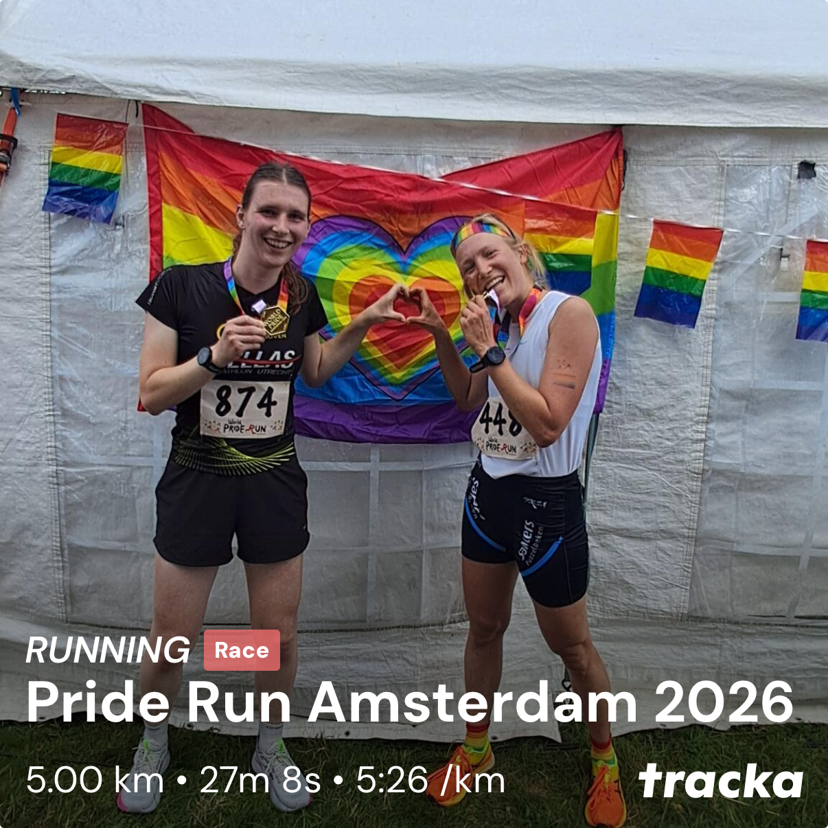 Activity of "Pride Run Amsterdam 2026" on Tracka