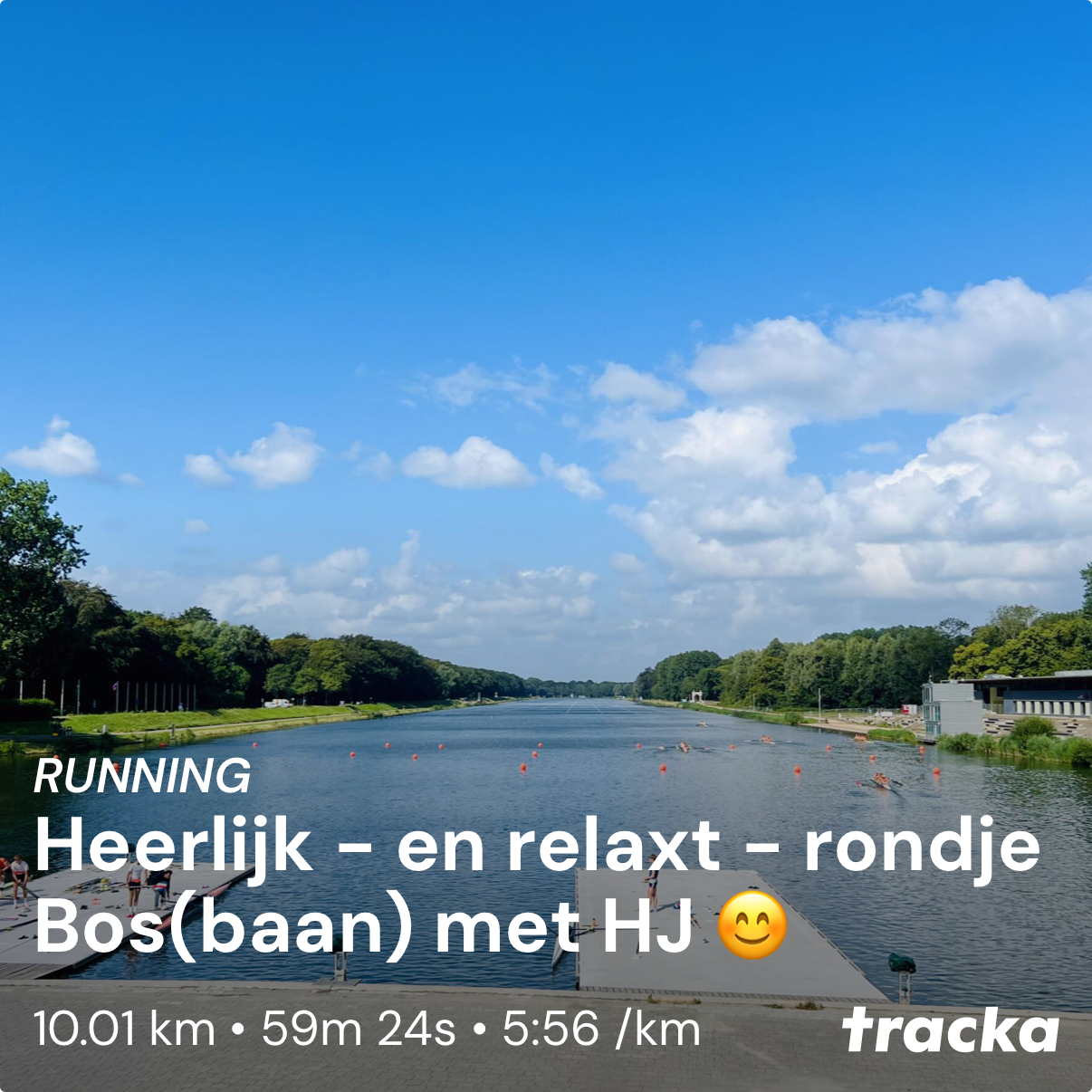 Activity of "Heerlijk - en relaxt - rondje Bos(baan) met HJ" on Tracka