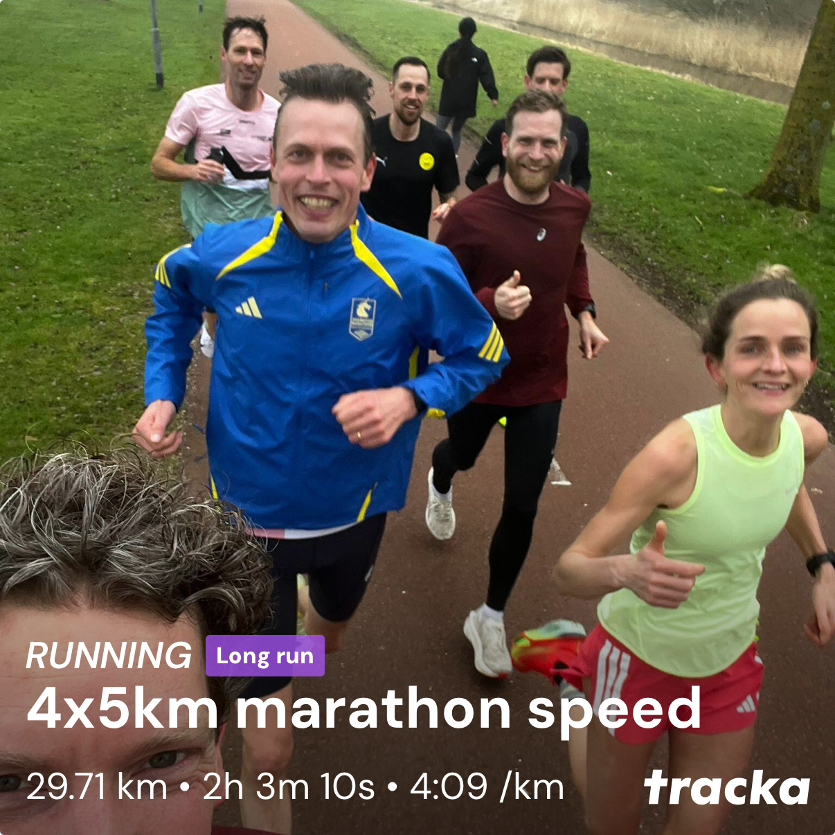 Activity of "4x5 marathon speed" on Tracka
